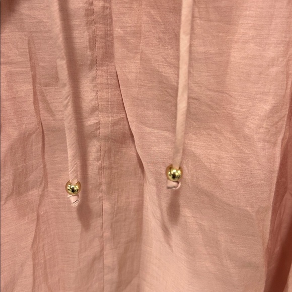 H&M Flounce-Trimmed Dress Dusty Pink - Picture 3 of 4